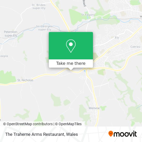 The Traherne Arms Restaurant map