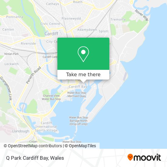 Q Park Cardiff Bay map