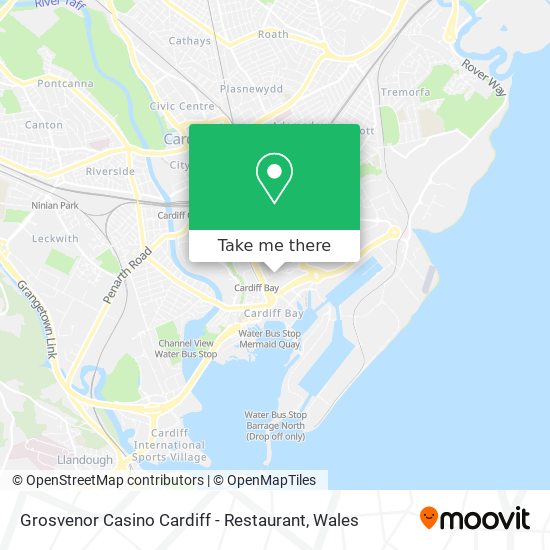 Grosvenor Casino Cardiff - Restaurant map