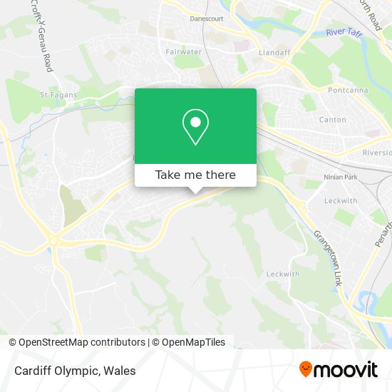 Cardiff Olympic map