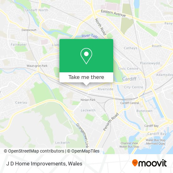 J D Home Improvements map