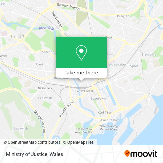 Ministry of Justice map