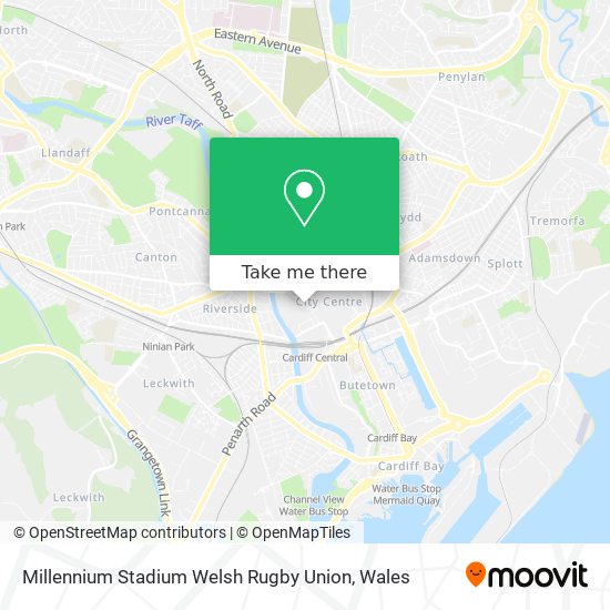 Millennium Stadium Welsh Rugby Union map