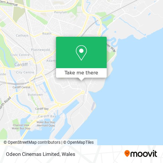 Odeon Cinemas Limited map