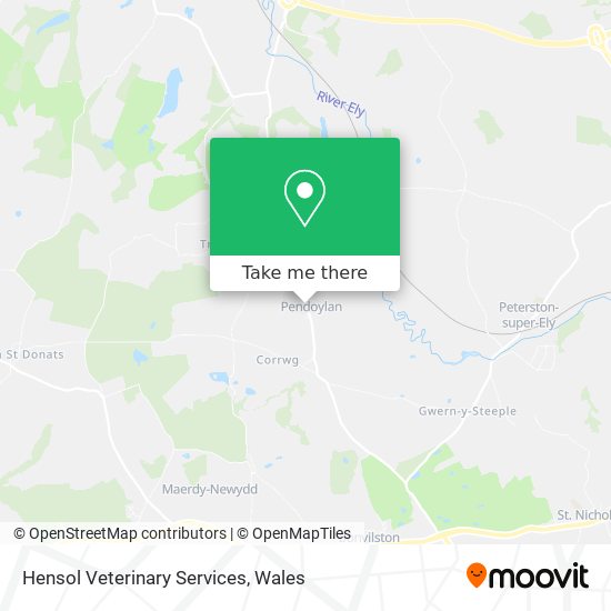 Hensol Veterinary Services map
