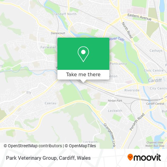 Park Veterinary Group, Cardiff map