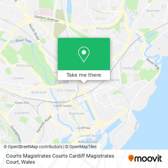 Courts Magistrates Courts Cardiff Magistrates Court map