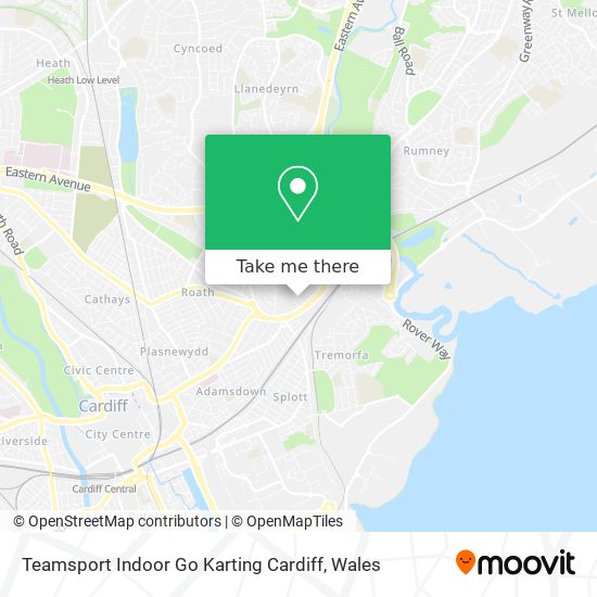 Teamsport Indoor Go Karting Cardiff map