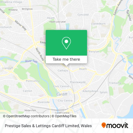 Prestige Sales & Lettings Cardiff Limited map