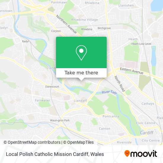 Local Polish Catholic Mission Cardiff map