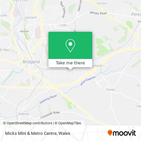 Micks Mini & Metro Centre map