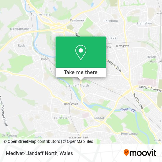 Medivet-Llandaff North map