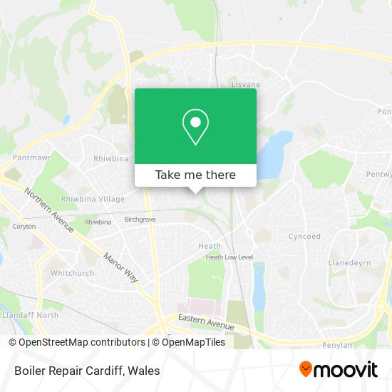 Boiler Repair Cardiff map