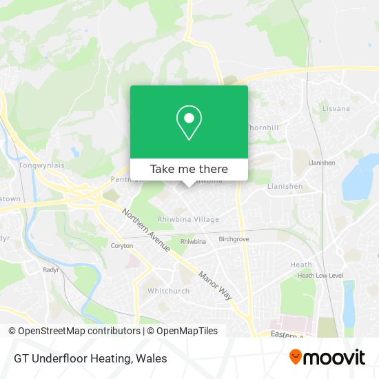 GT Underfloor Heating map