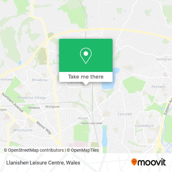 Llanishen Leisure Centre map