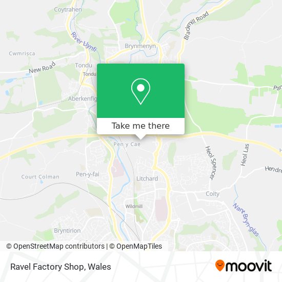 Ravel Factory Shop map