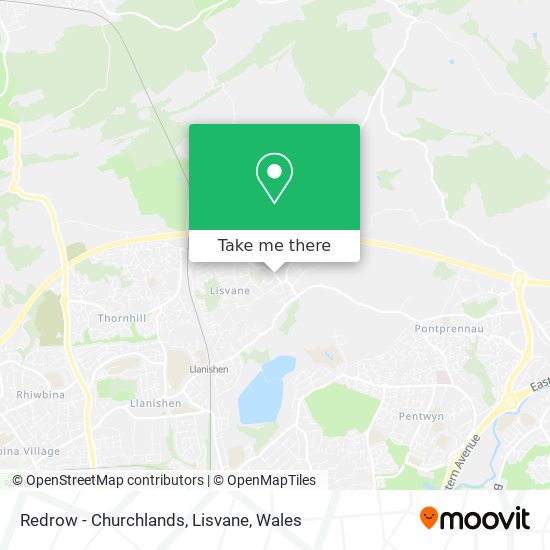 Redrow - Churchlands, Lisvane map