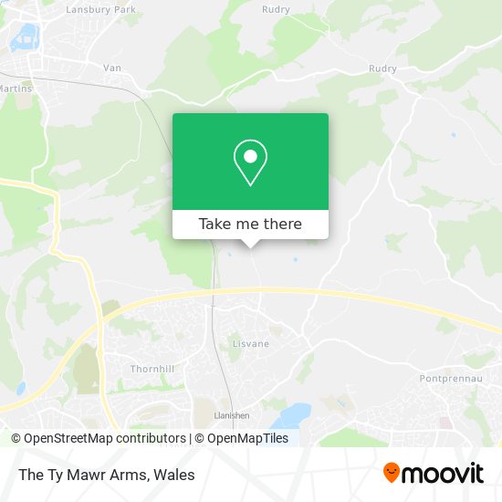 The Ty Mawr Arms map
