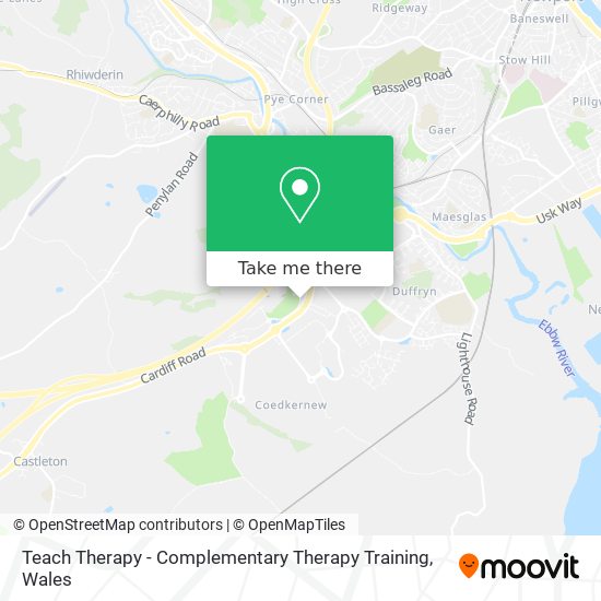 Teach Therapy - Complementary Therapy Training map