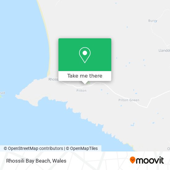 Rhossili Bay Beach map