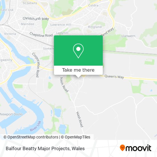 Balfour Beatty Major Projects map