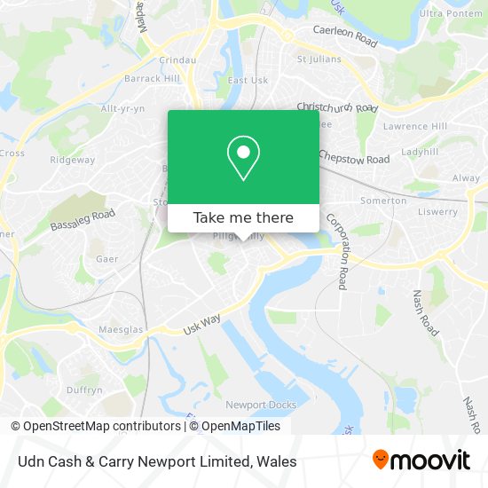 Udn Cash & Carry Newport Limited map