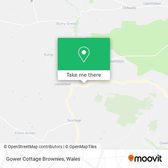 Gower Cottage Brownies map