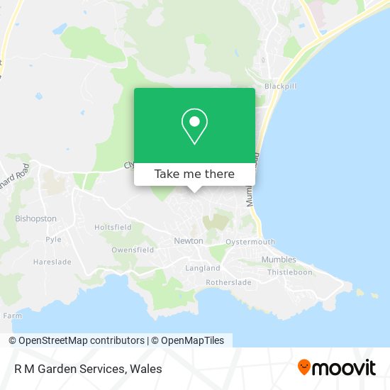 R M Garden Services map