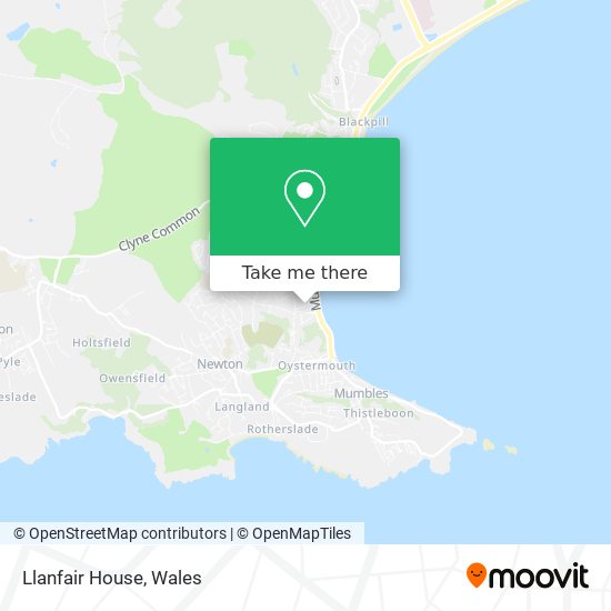 Llanfair House map