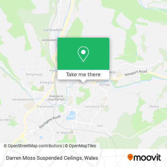 Darren Moss Suspended Ceilings map