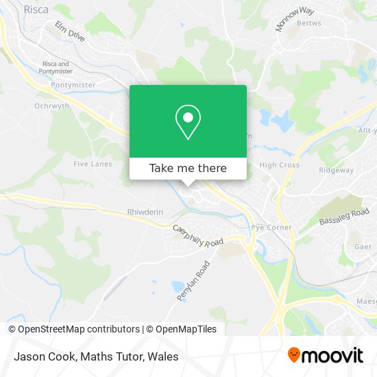 Jason Cook, Maths Tutor map