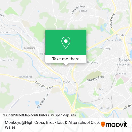 Monkeys@High Cross Breakfast & Afterschool Club map