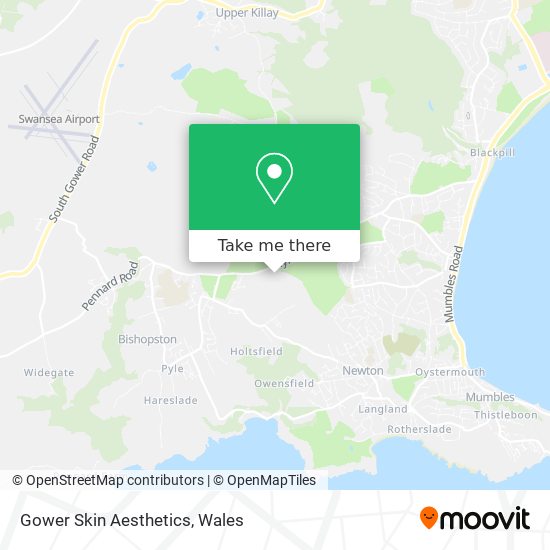 Gower Skin Aesthetics map