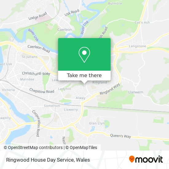 Ringwood House Day Service map