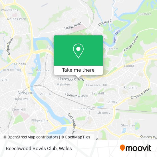 Beechwood Bowls Club map