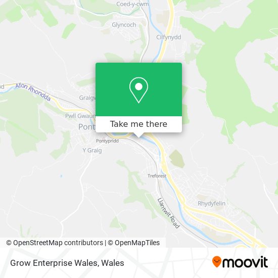 Grow Enterprise Wales map