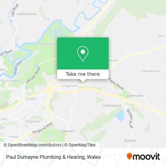 Paul Dumayne Plumbing & Heating map
