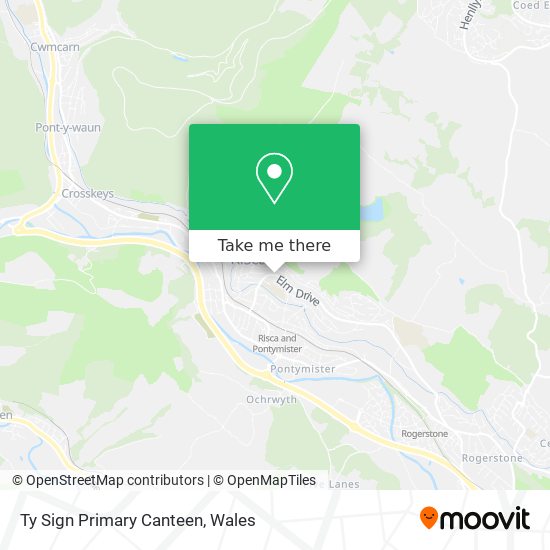 Ty Sign Primary Canteen map