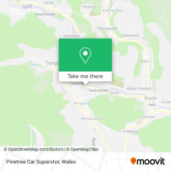 Pinetree Car Superstor map