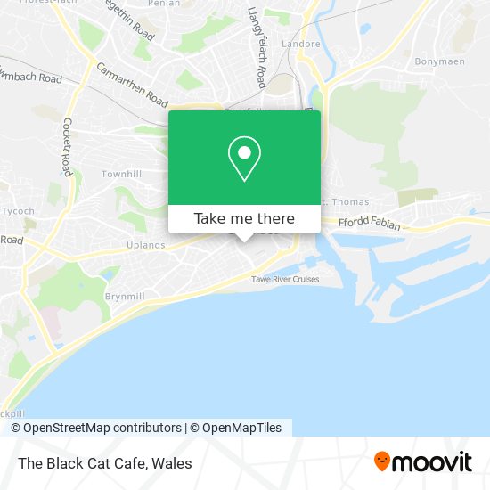 The Black Cat Cafe map