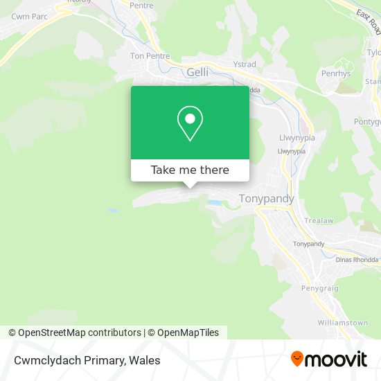 Cwmclydach Primary map