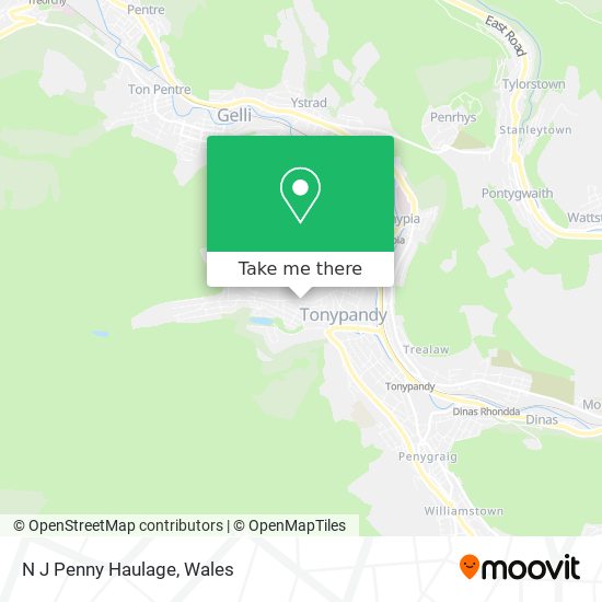 N J Penny Haulage map