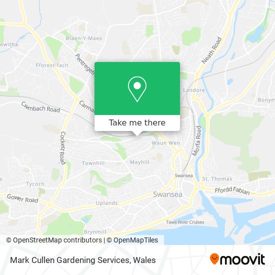 Mark Cullen Gardening Services map