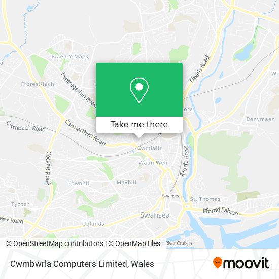 Cwmbwrla Computers Limited map