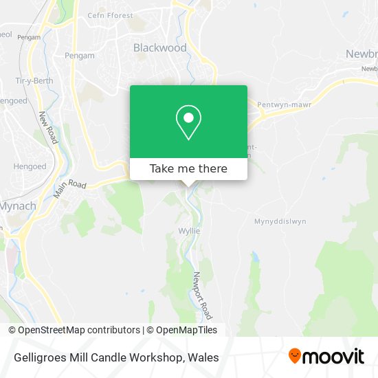 Gelligroes Mill Candle Workshop map