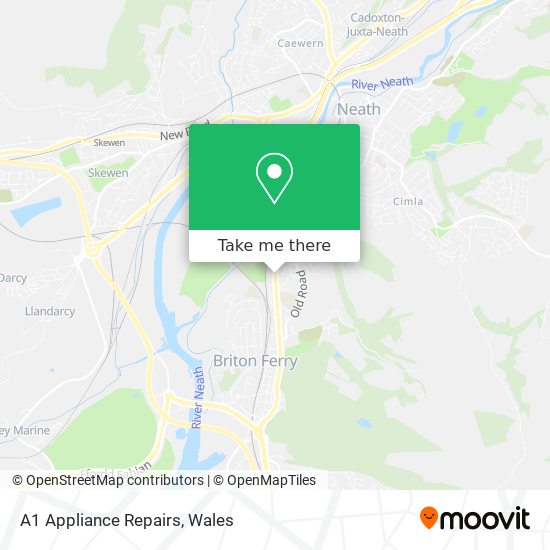 A1 Appliance Repairs map