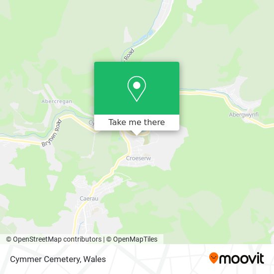 Cymmer Cemetery map