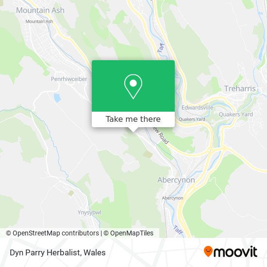 Dyn Parry Herbalist map