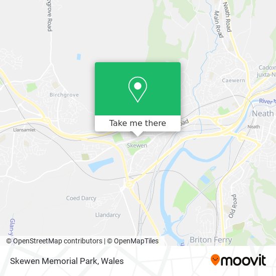 Skewen Memorial Park map