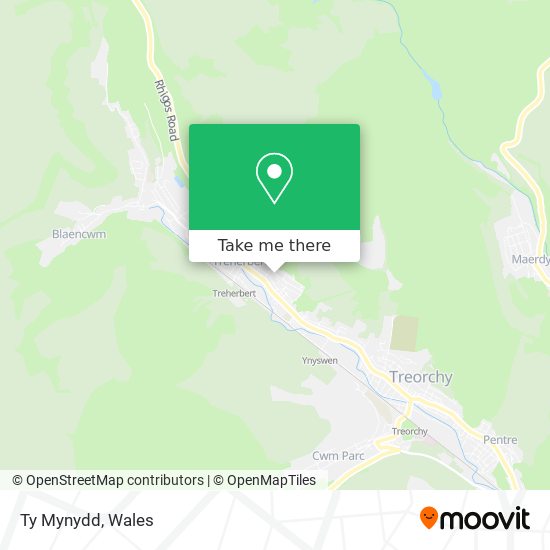 Ty Mynydd map